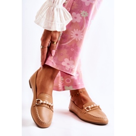 PG1 Női barna naplopók dekoratív gyöngyökkel a Sergia cégtől 2