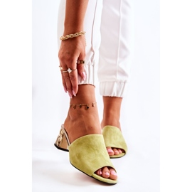 PA2 Női Velúr papucs Sarkon Green Perry zöld 1