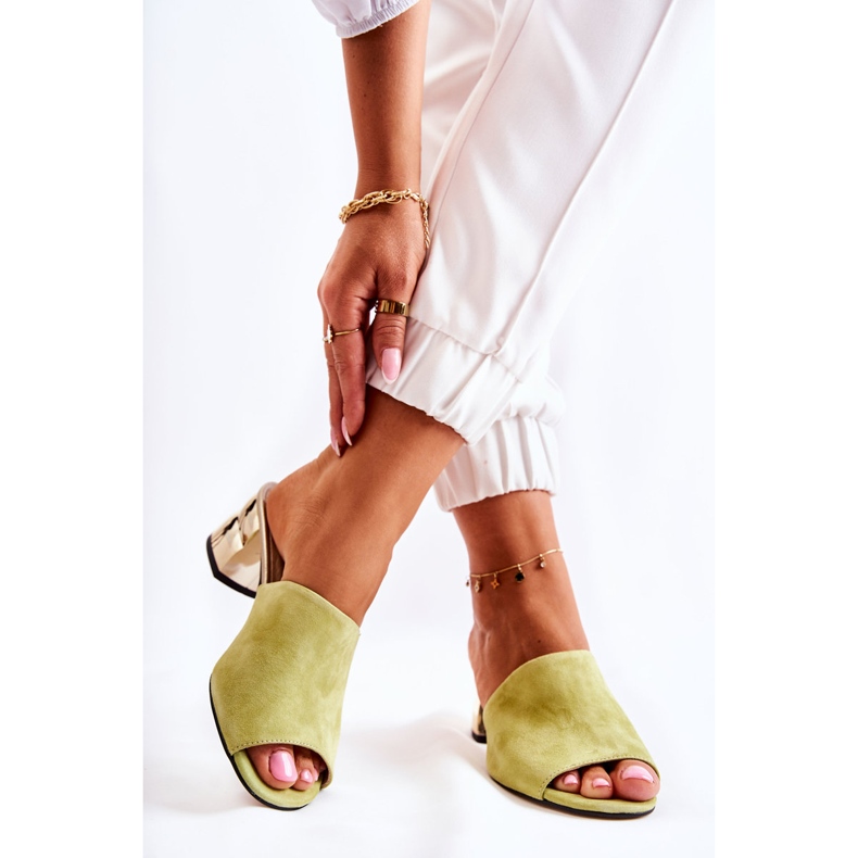 PA2 Női Velúr papucs Sarkon Green Perry zöld 2