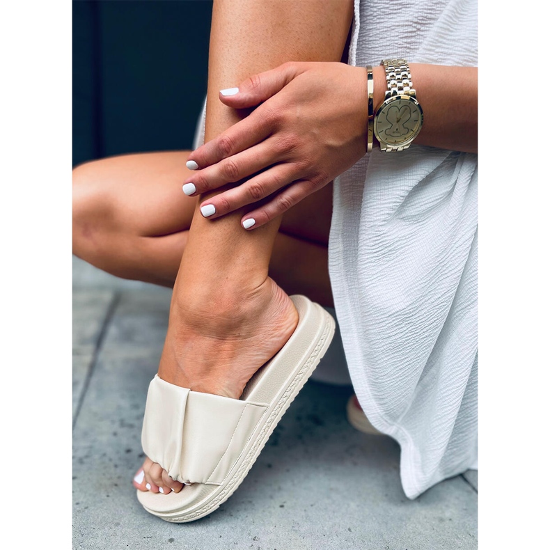 Női Atissa Beige papucs bézs 1