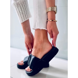 Atissa Fekete női papucs 2