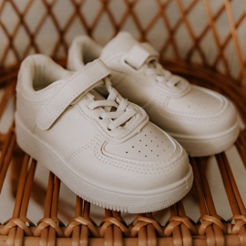 FR1 Gyermek sportcipő tépőzárral, bézs Elike 1