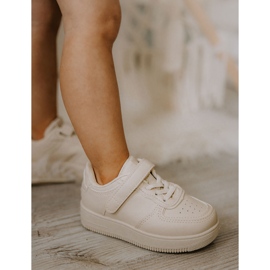 FR1 Gyermek sportcipő tépőzárral, bézs Elike 2