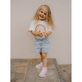 Gyermek magasszárú tornacipő Pink Mona rózsaszín 1