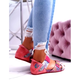 Női szandál Maciejka Pink 03375 Bőr rózsaszín sokszínű 2