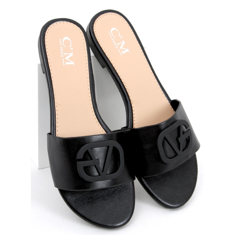 Scilla Fekete női papucs 2