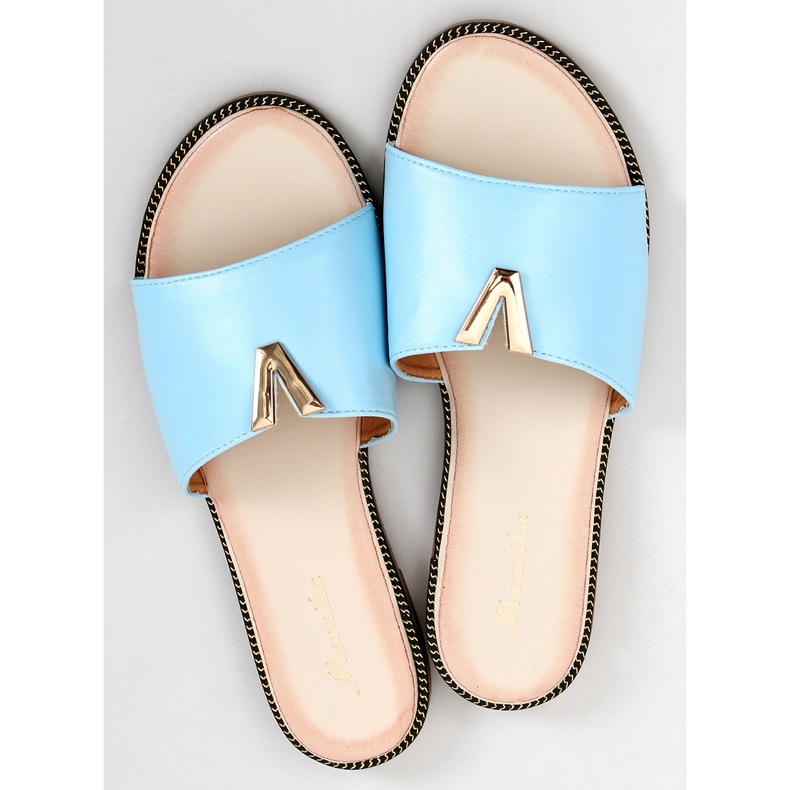 Fűzkék színű női arcpapucs 2