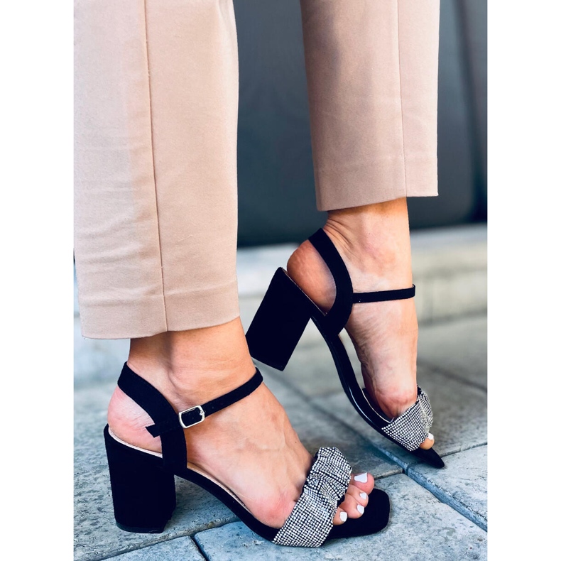 Dash Black magassarkú szandál fekete 2