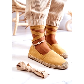 FB1 Kötött sárga Ismann velúr espadrillák 1 FB1 Kötött sárga Ismann velúr espadrillák 1
