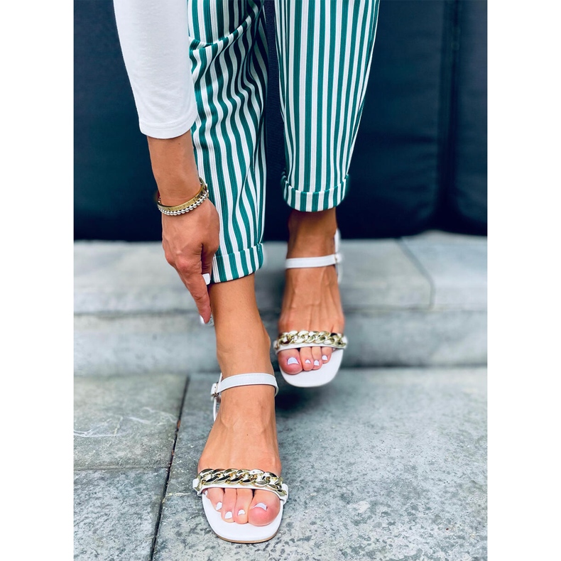 Alacsony sarkú Daphne White szandál fehér 1