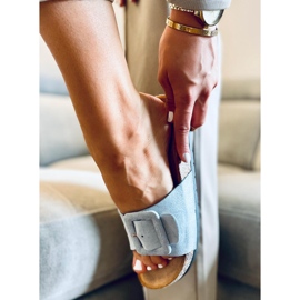 Priya Blue parafa talpú papucs kék 1 Priya Blue parafa talpú papucs kék 1