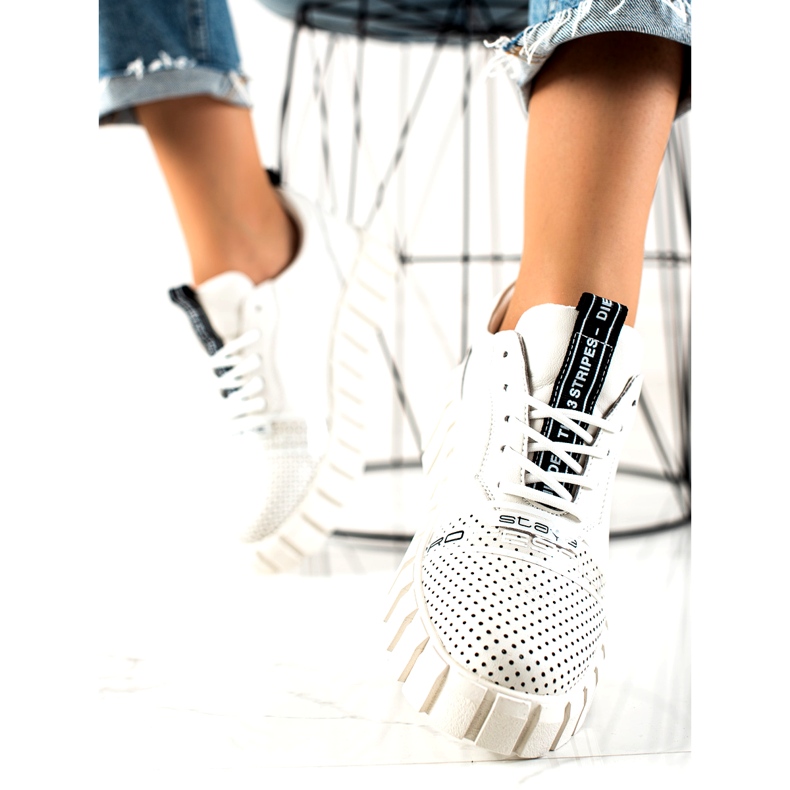 ARTIKER Fehér divatos bőrcipő 2