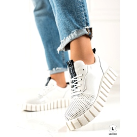 ARTIKER Fehér divatos bőrcipő 3