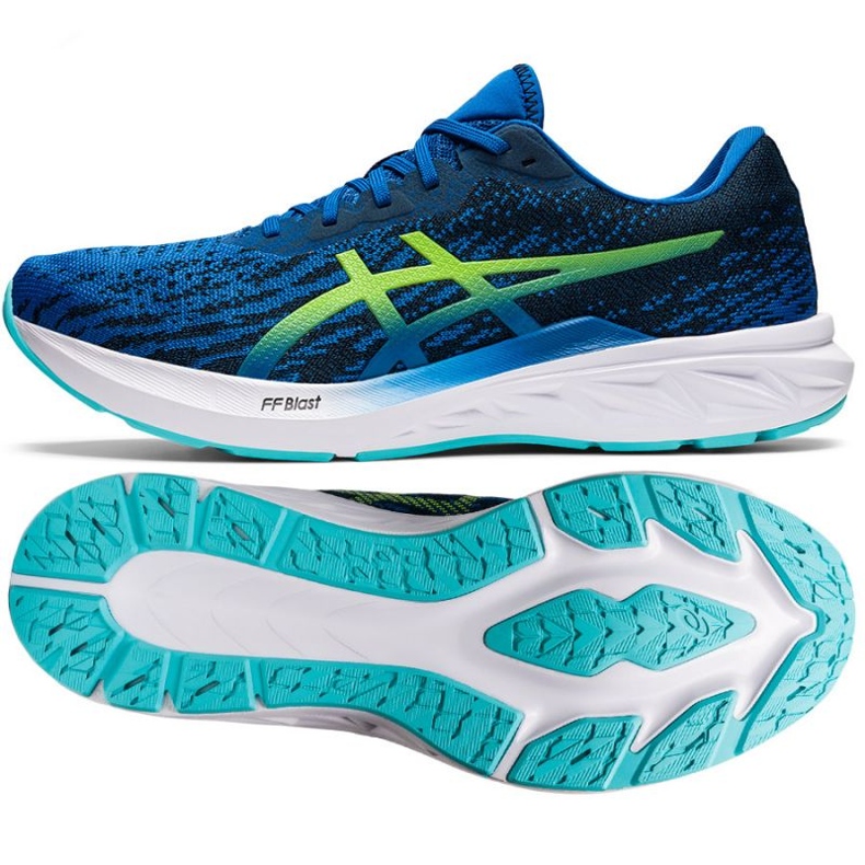 Asics Dynablast 2 M 1011B205 402 futócipő kék zöld 1 Asics Dynablast 2 M 1011B205 402 futócipő kék zöld 1