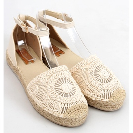 Jázmin Bézs áttört espadrillák 1
