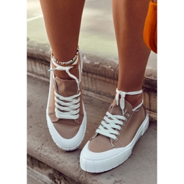 Női tornacipők a platformon Barna jön 1 Női tornacipők a platformon Barna jön 1