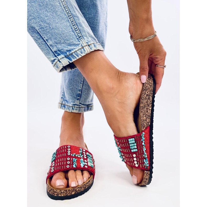 Taida Red parafa papucs piros 2