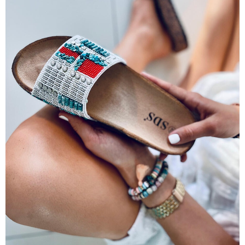 PA1 Taida Fehér parafa papucs 1