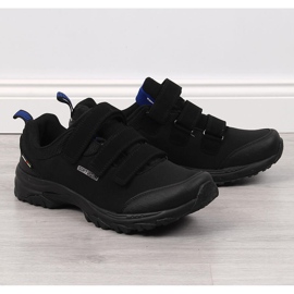 Fekete American Club tépőzáras vízálló trekking cipő 1