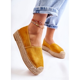 PG1 Női espadrillák a Sárga Marise Platformon 2