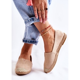 PG1 Női bebújós velúr Espadrilles Beige Corry bézs 2