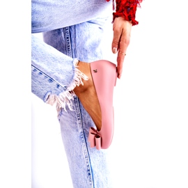 PH1 Női gumi balerinák masnival, rózsaszín virággal 4 PH1 Női gumi balerinák masnival, rózsaszín virággal 4