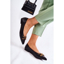 WS1 Spitz női balerinák, fekete Carlos-dísszel 2 WS1 Spitz női balerinák, fekete Carlos-dísszel 2