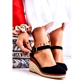 PS1 Női fekete espadrillák ékeken Tamarill 5 PS1 Női fekete espadrillák ékeken Tamarill 5