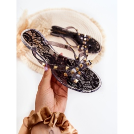 WJ1 Női gumi flip-flop fekete Monise 1