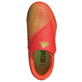 Adidas Predator Edge. 4 V Tf Jr GV8480 cipő piros narancs és vörös 2
