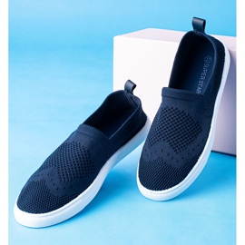 SHELOVET Navy blue Slipons kék 2
