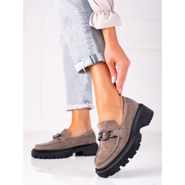 SHELOVET Cipők a platformon barna 1
