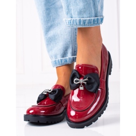 SHELOVET Cipők íjjal piros 1