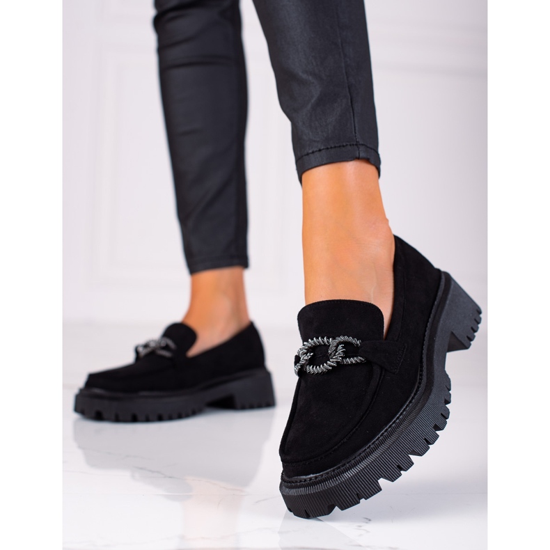 SHELOVET Cipők a platformon fekete 1