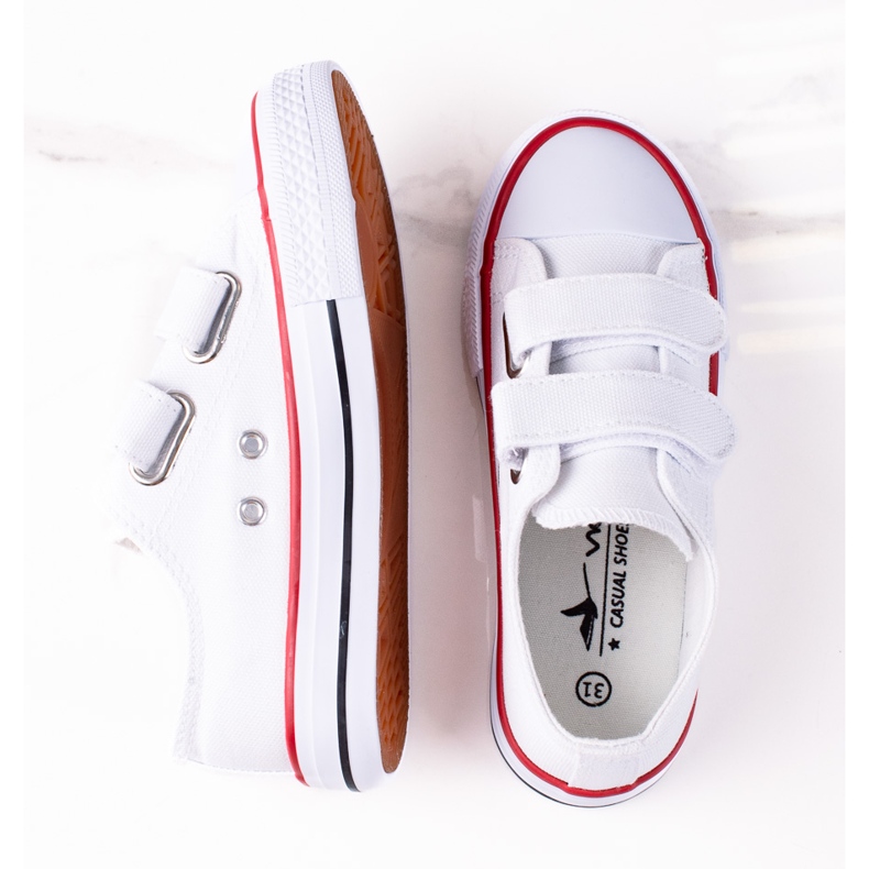 Tépőzáras tornacipő gyerekeknek Vico fehér 1