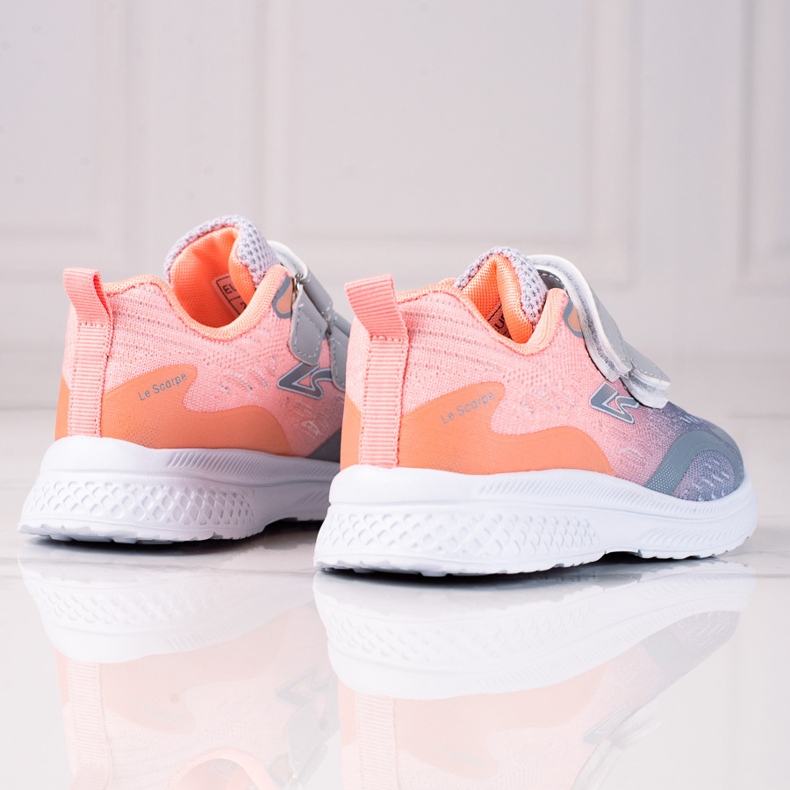 Shelovet gyerek sportcipő tépőzáras narancssárga szürke színben 1