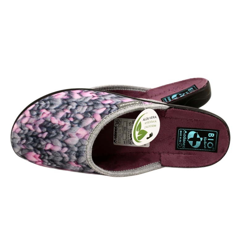 Adanex Aloe Vera motívumú papucs 27769 szürke 4