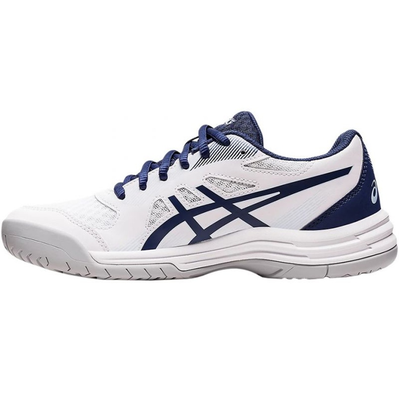 Asics Upcourt 5 W 1072A088 100-as röplabda cipő fehér sötétkék 1 Asics Upcourt 5 W 1072A088 100-as röplabda cipő fehér sötétkék 1