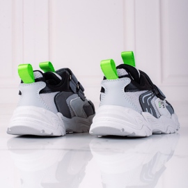 Shelovet fiú tornacipő vastag talppal, világosszürke 2