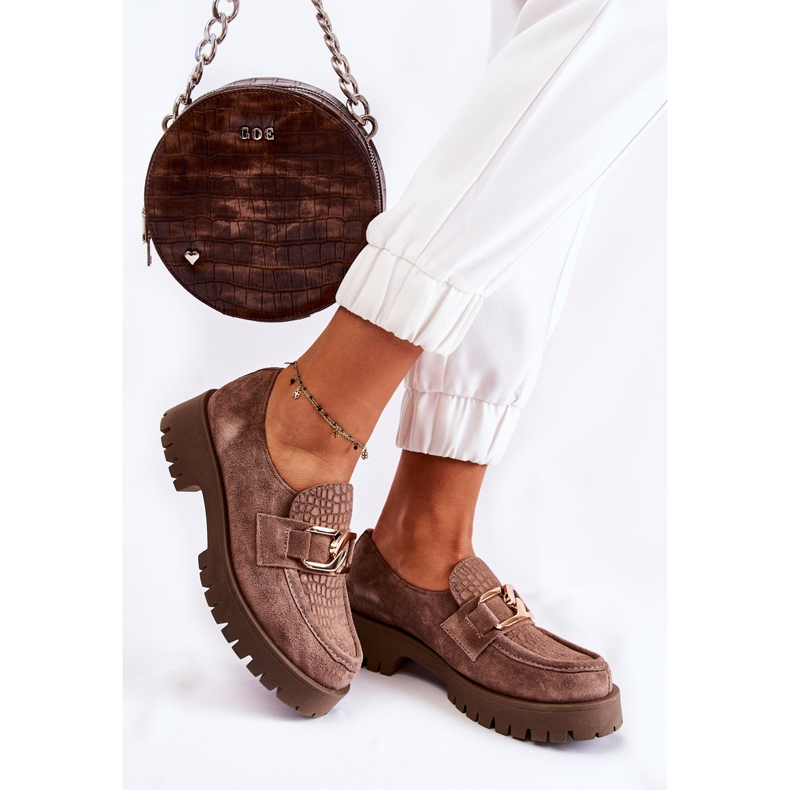 PL5 Divatos velúr naplopók, világosbarna Rayhan bézs 2