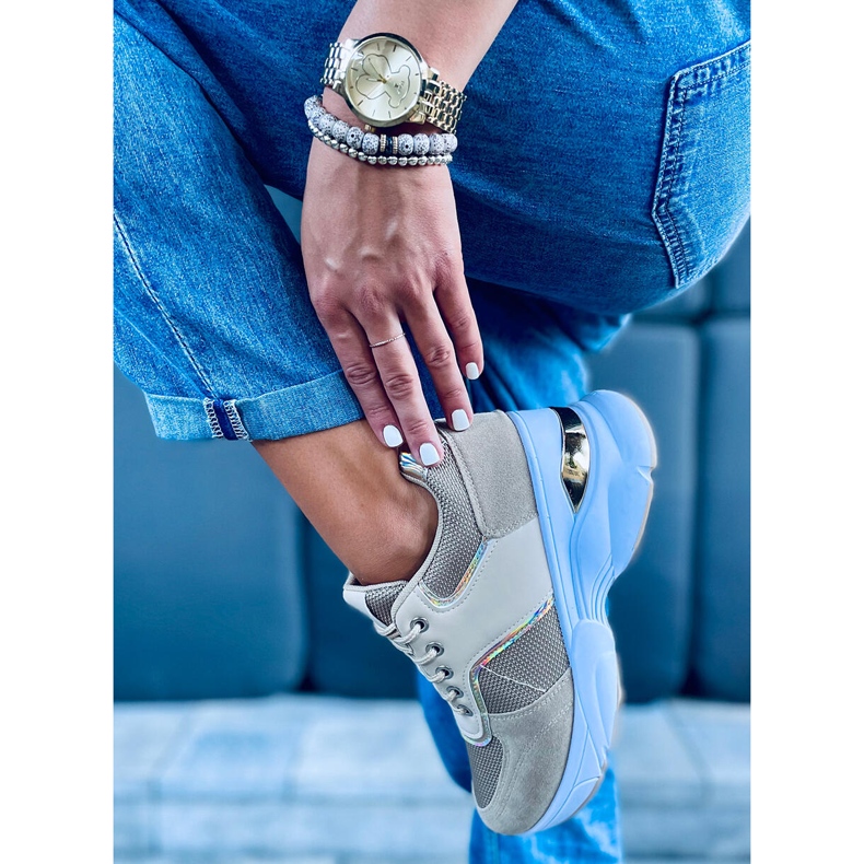 Rejtett Toni Khaki éksarkú sportcipő zöld 1