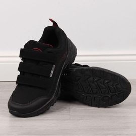 American Club W AM838A Tépőzáras Trekking cipő fekete-piros 1