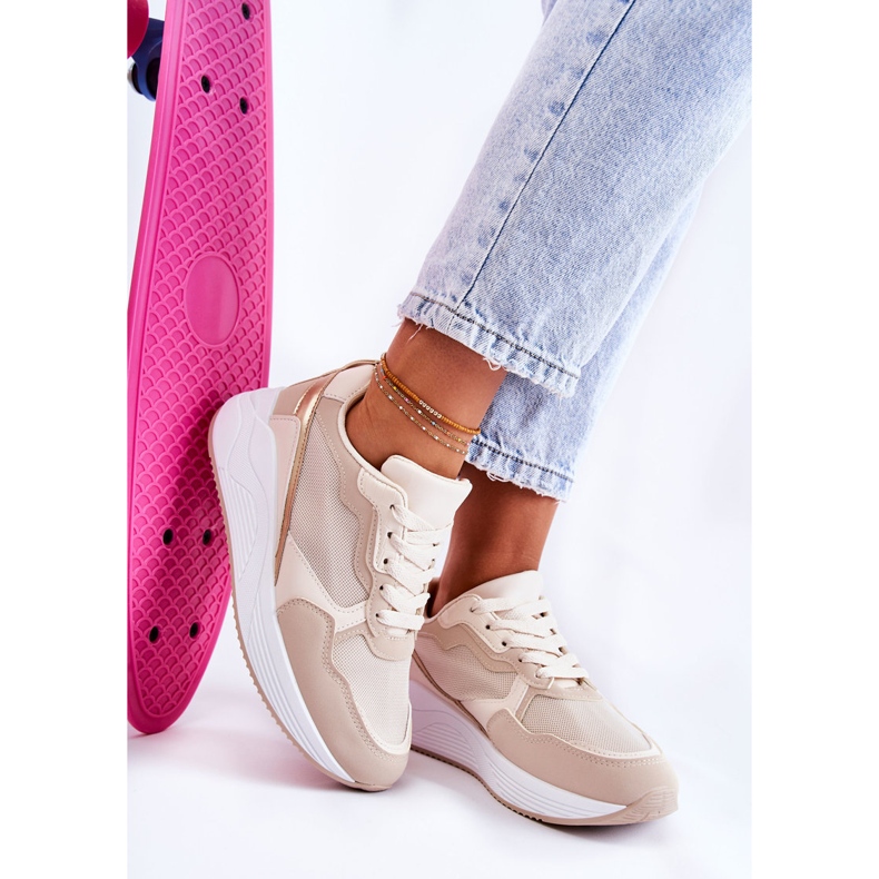 PG1 Klasszikus női tornacipő bézs Salema 2