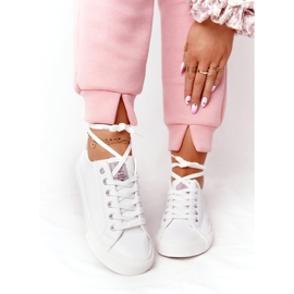 Big Star Női ökobőr cipők Cross Jeans HH2R4001C Fehér 3