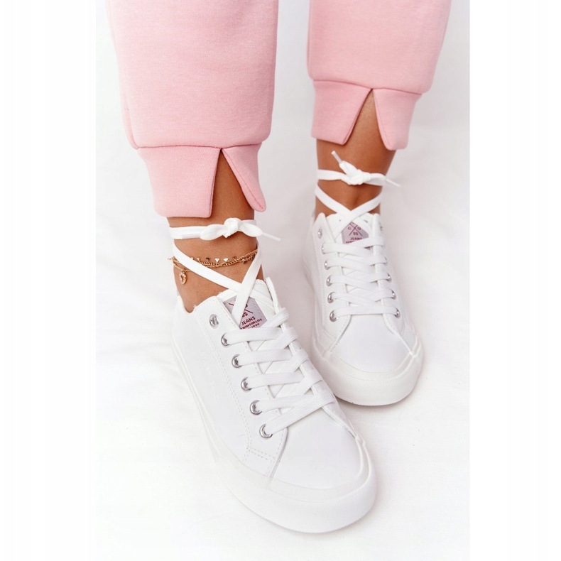 Big Star Női ökobőr cipők Cross Jeans HH2R4001C Fehér 1