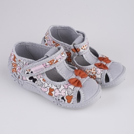 Lány papucsok Viggami Marysia masni szürke 1