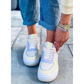 Dhara Yellow női tornacipő fehér kék rózsaszín sokszínű sárga 1 Dhara Yellow női tornacipő fehér kék rózsaszín sokszínű sárga 1