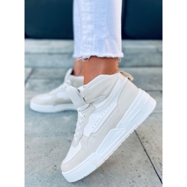 Tiago Beige magasszárú tornacipő bézs fehér 1