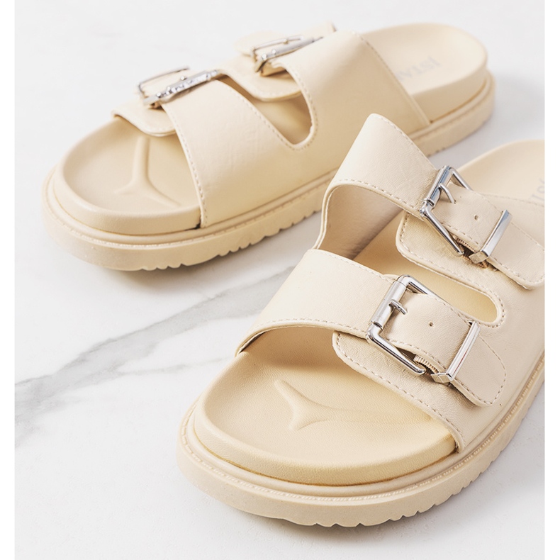 Grayson női bézs színű papucs 1