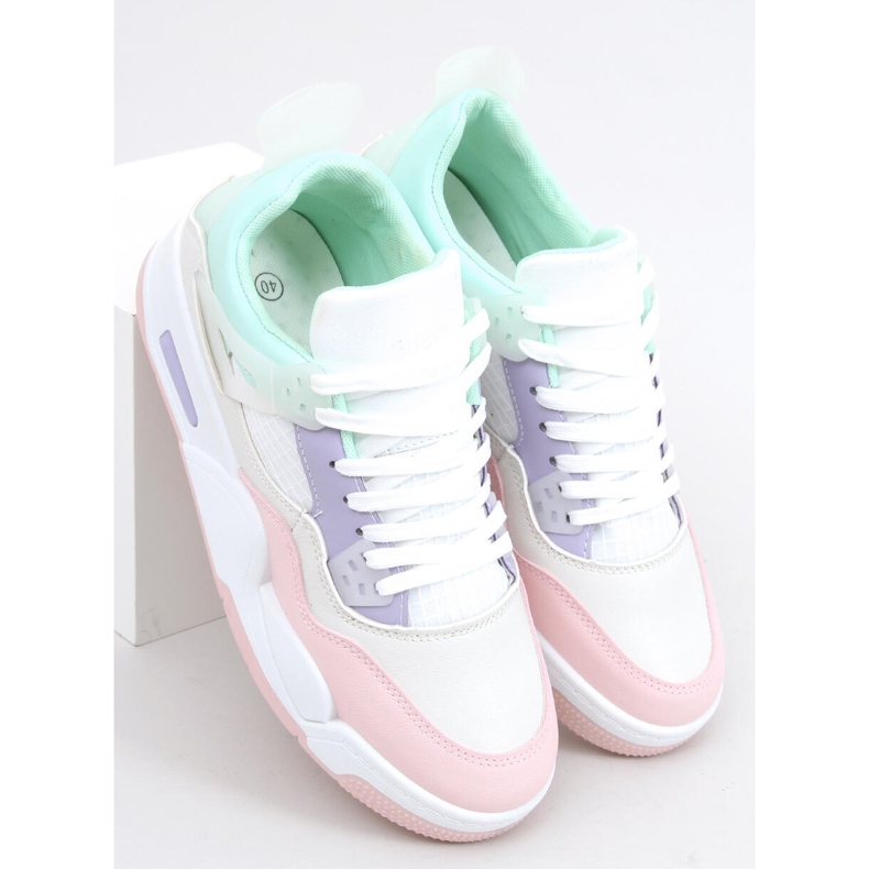 Inika Multi Beige edzőcipő fehér ibolya rózsaszín sokszínű zöld 2